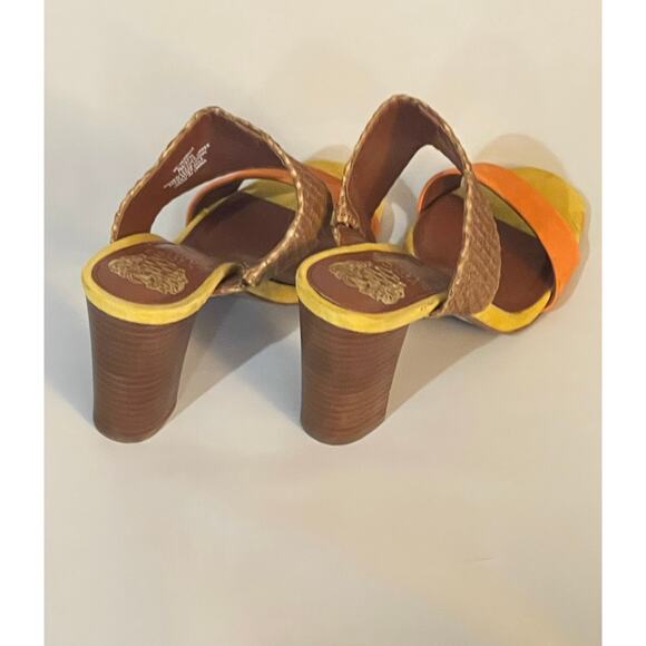 Vince Camuto Sandals Sleepers Block Heel Size 7 - Picture 4 of 7